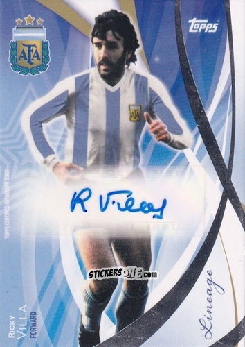 Cromo Ricky Villa - Argentina 2024 Lineage n. A32 - Topps