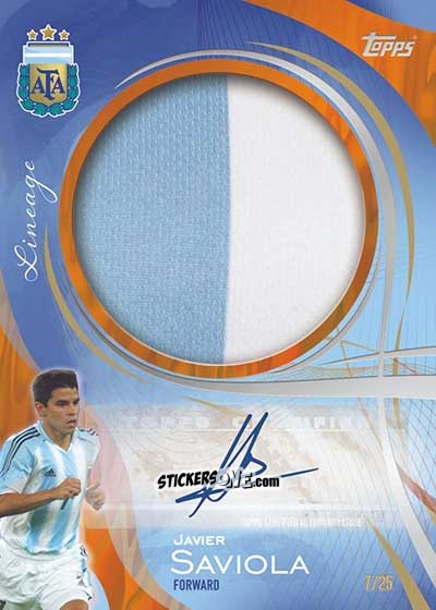 Sticker Javier Saviola - Argentina 2024 Lineage n. AM1 - Topps