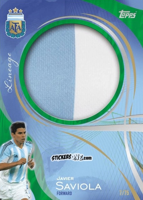 Sticker Javier Saviola - Argentina 2024 Lineage n. M1grt - Topps
