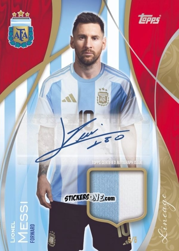 Cromo Lionel Messi - Argentina 2024 Lineage n. AM4rt - Topps
