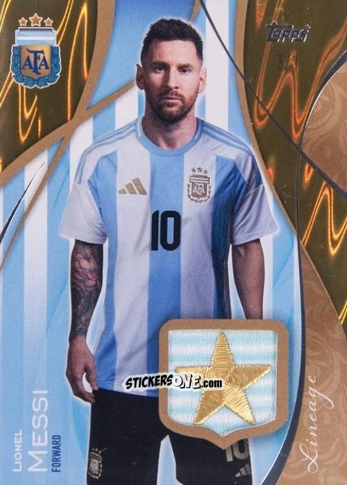 Cromo Lionel Messi - Argentina 2024 Lineage n. AM4gt - Topps