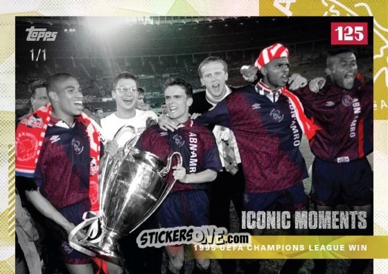 Sticker 1995 Uefa Champions League Win -  AFC Ajax 125th Anniversary
 n. AJAX - Topps