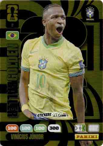 Figurina Vinicius Junior - FIFA World Cup 2026. Adrenalyn XL
 n. 2 - Panini