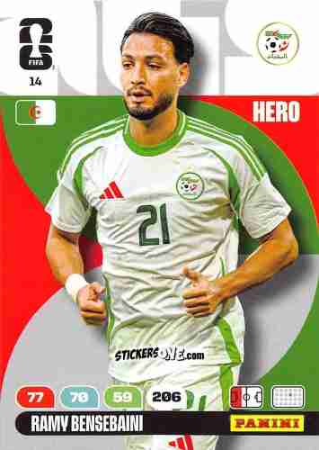 Cromo Ramy Bensebaini - FIFA World Cup 2026. Adrenalyn XL
 n. 14 - Panini
