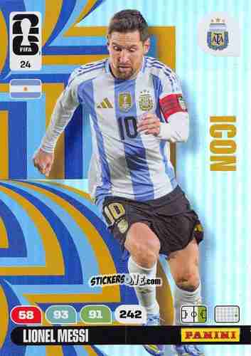 Cromo Lionel Messi - FIFA World Cup 2026. Adrenalyn XL
 n. 24 - Panini