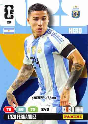 Sticker Enzo Fernandez - FIFA World Cup 2026. Adrenalyn XL
 n. 29 - Panini