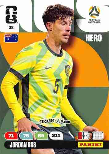 Figurina Jordan Bos - FIFA World Cup 2026. Adrenalyn XL
 n. 38 - Panini