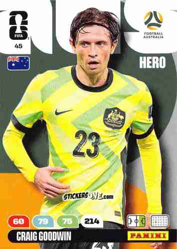 Figurina Craig Goodwin - FIFA World Cup 2026. Adrenalyn XL
 n. 45 - Panini