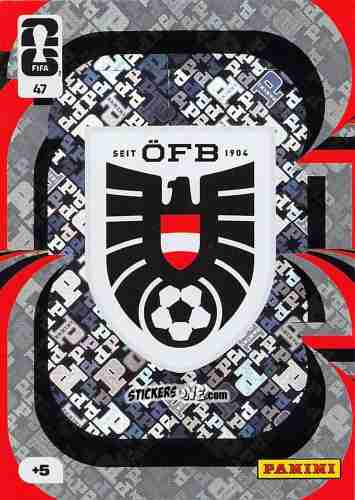 Sticker Team Crest - FIFA World Cup 2026. Adrenalyn XL
 n. 47 - Panini