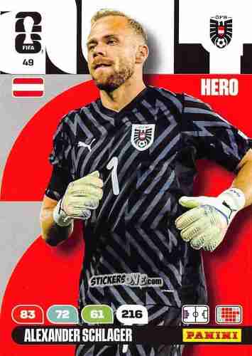 Figurina Alexander Schlager - FIFA World Cup 2026. Adrenalyn XL
 n. 49 - Panini