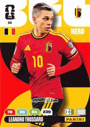 Sticker Leandro Trossard - FIFA World Cup 2026. Adrenalyn XL
 n. 68 - Panini