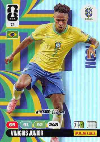 Figurina Vinicius Junior - FIFA World Cup 2026. Adrenalyn XL
 n. 72 - Panini