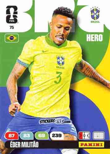 Figurina Eder Militao - FIFA World Cup 2026. Adrenalyn XL
 n. 75 - Panini