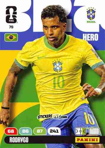 Figurina Rodrygo - FIFA World Cup 2026. Adrenalyn XL
 n. 79 - Panini
