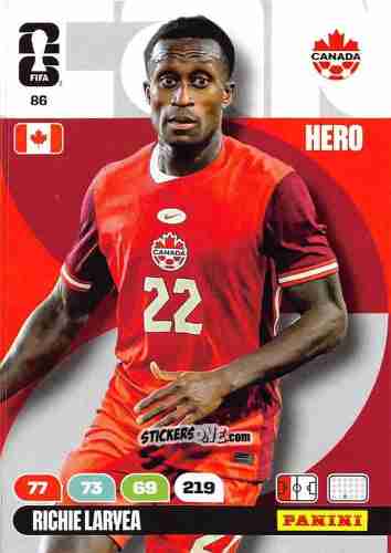 Figurina Richie Laryea - FIFA World Cup 2026. Adrenalyn XL
 n. 86 - Panini