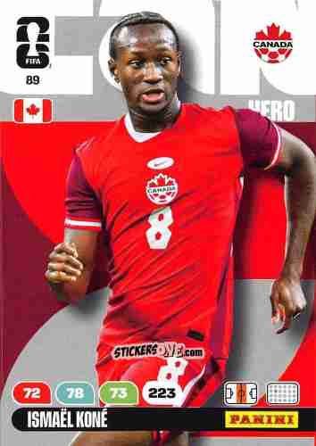 Figurina Ismael Kone - FIFA World Cup 2026. Adrenalyn XL
 n. 89 - Panini