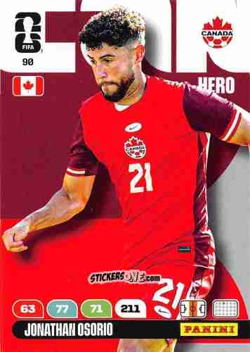 Figurina Jonathan Osorio - FIFA World Cup 2026. Adrenalyn XL
 n. 90 - Panini