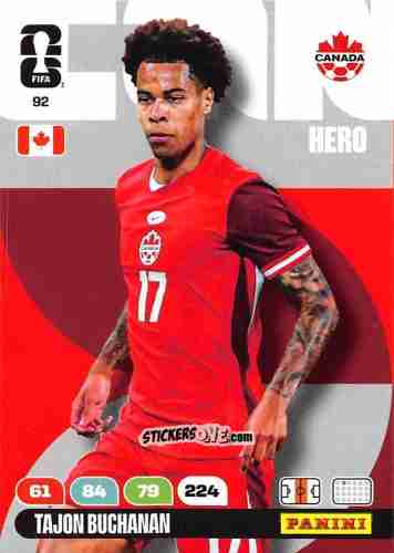 Figurina Tajon Buchanan - FIFA World Cup 2026. Adrenalyn XL
 n. 92 - Panini