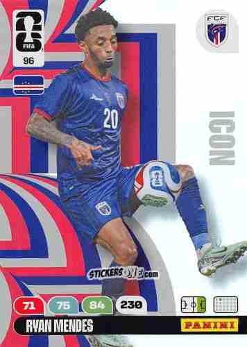 Sticker Ryan Mendes - FIFA World Cup 2026. Adrenalyn XL
 n. 96 - Panini
