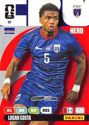 Sticker Logan Costa - FIFA World Cup 2026. Adrenalyn XL
 n. 97 - Panini