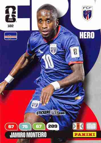 Cromo Jamiro Monteiro - FIFA World Cup 2026. Adrenalyn XL
 n. 102 - Panini