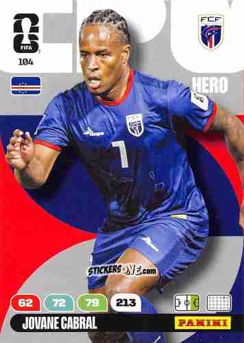 Sticker Jovane Cabral - FIFA World Cup 2026. Adrenalyn XL
 n. 104 - Panini