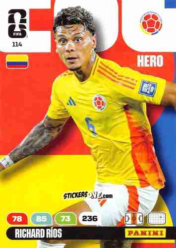 Figurina Richard Rios - FIFA World Cup 2026. Adrenalyn XL
 n. 114 - Panini