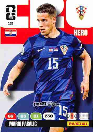 Cromo Mario Pasalic - FIFA World Cup 2026. Adrenalyn XL
 n. 127 - Panini