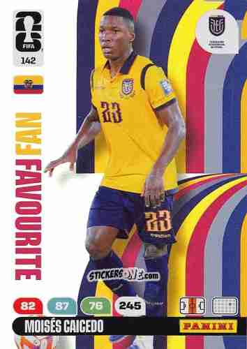 Cromo Moises Caicedo - FIFA World Cup 2026. Adrenalyn XL
 n. 142 - Panini