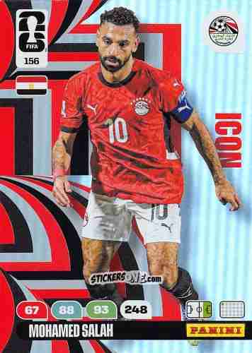 Cromo Mohamed Salah - FIFA World Cup 2026. Adrenalyn XL
 n. 156 - Panini