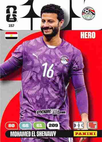 Figurina Mohamed El Shenawy - FIFA World Cup 2026. Adrenalyn XL
 n. 157 - Panini