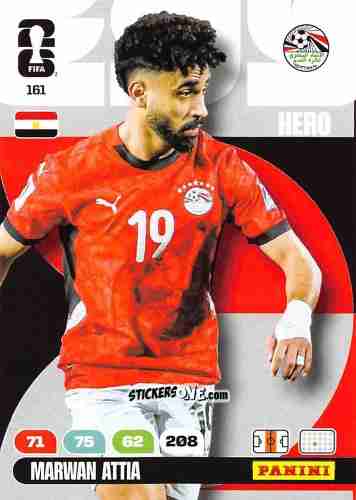 Figurina Marwan Attia - FIFA World Cup 2026. Adrenalyn XL
 n. 161 - Panini