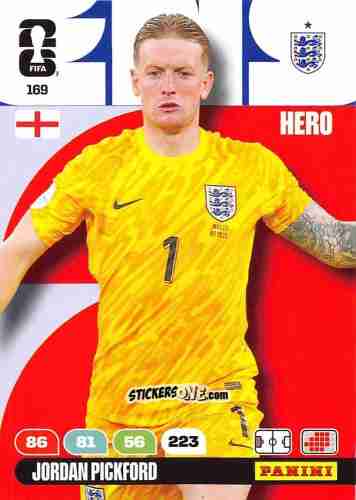 Sticker Jordan Pickford - FIFA World Cup 2026. Adrenalyn XL
 n. 169 - Panini