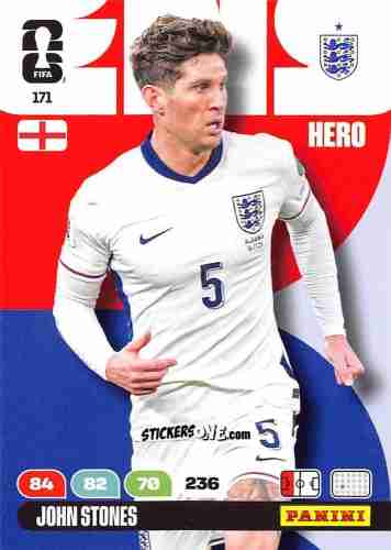 Sticker John Stones - FIFA World Cup 2026. Adrenalyn XL
 n. 171 - Panini