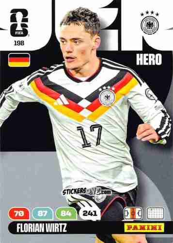 Cromo Florian Wirtz - FIFA World Cup 2026. Adrenalyn XL
 n. 198 - Panini