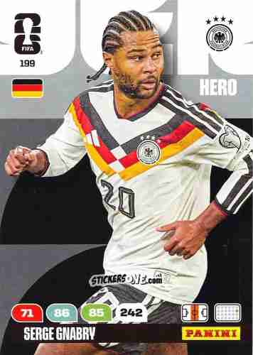 Figurina Serge Gnabry - FIFA World Cup 2026. Adrenalyn XL
 n. 199 - Panini