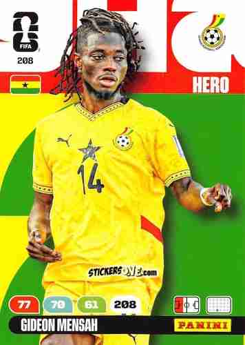 Sticker Gideon Mensah - FIFA World Cup 2026. Adrenalyn XL
 n. 208 - Panini