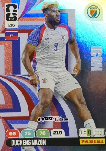 Sticker Ducken Nazon - FIFA World Cup 2026. Adrenalyn XL
 n. 216 - Panini