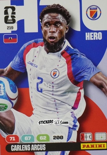 Sticker Carlens Arcus - FIFA World Cup 2026. Adrenalyn XL
 n. 219 - Panini