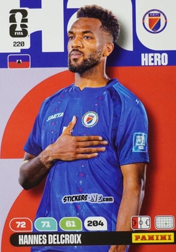 Sticker Hannes Delcroix - FIFA World Cup 2026. Adrenalyn XL
 n. 220 - Panini