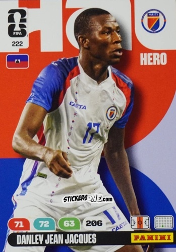 Sticker Danley Jean Jacques - FIFA World Cup 2026. Adrenalyn XL
 n. 222 - Panini