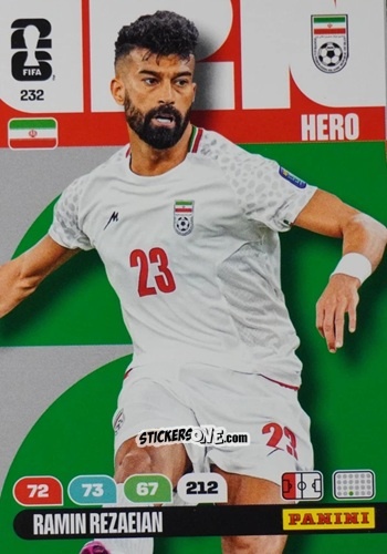 Sticker Ramin Rezaeian - FIFA World Cup 2026. Adrenalyn XL
 n. 232 - Panini