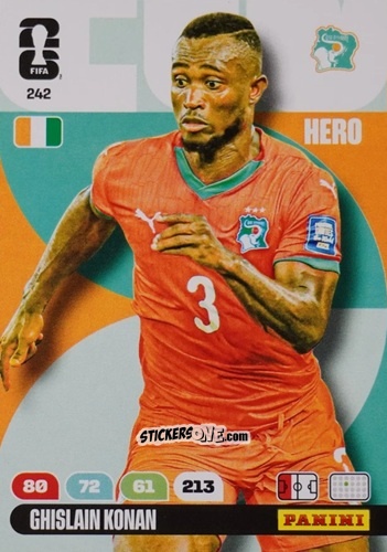 Sticker Ghislain Konan - FIFA World Cup 2026. Adrenalyn XL
 n. 242 - Panini