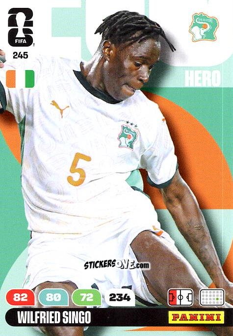 Sticker Wilfried Singo - FIFA World Cup 2026. Adrenalyn XL
 n. 245 - Panini