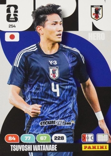 Cromo Tsuyoshi Watanabe - FIFA World Cup 2026. Adrenalyn XL
 n. 254 - Panini