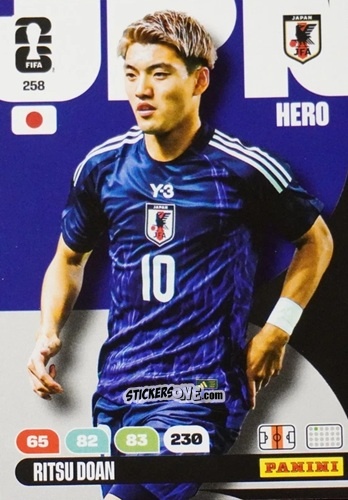 Sticker Ritsu Doan - FIFA World Cup 2026. Adrenalyn XL
 n. 258 - Panini