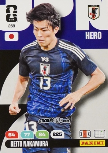 Figurina Keito Nakamura - FIFA World Cup 2026. Adrenalyn XL
 n. 259 - Panini