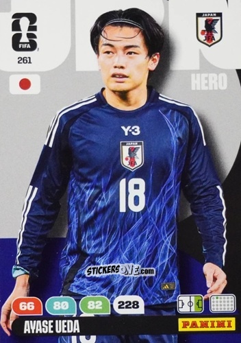 Cromo Ayase Ueda - FIFA World Cup 2026. Adrenalyn XL
 n. 261 - Panini
