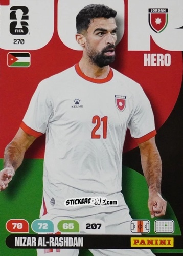 Sticker Nizar Al-Rashdan - FIFA World Cup 2026. Adrenalyn XL
 n. 270 - Panini