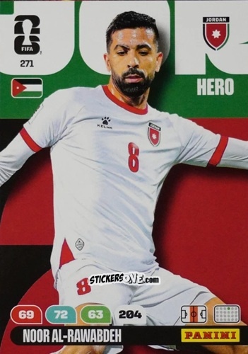 Sticker Noor Al-Rawabdeh - FIFA World Cup 2026. Adrenalyn XL
 n. 271 - Panini